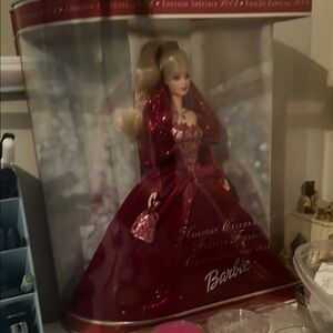 Barbie Holiday Celebration Doll in Red Gown
